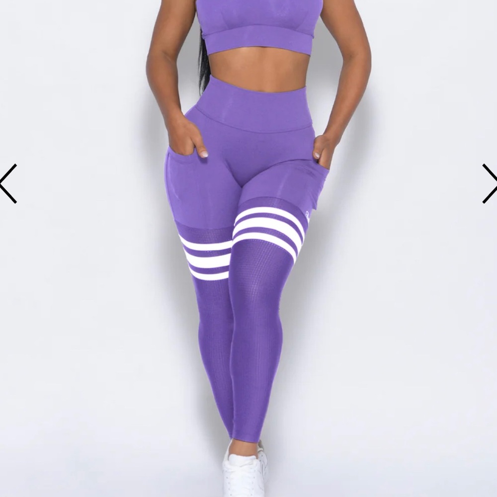 Bombshell Royal Purple Thigh High Leggings